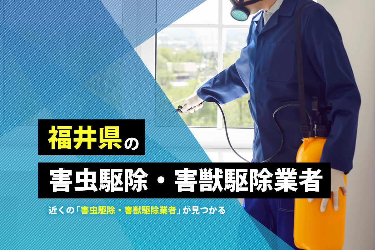 福井県の害虫駆除・害獣駆除業者